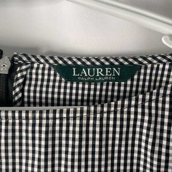 Ralph Lauren Black and White Gingham top NWOT size Large - Picture 3 of 5